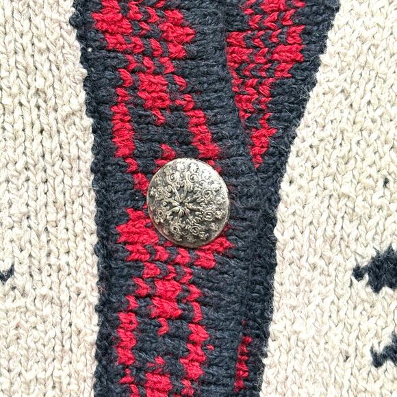 Nordic Sweater Katherine Johansson Cotton Cardigan Martha’s Vineyard Women’s M - Picture 4 of 5